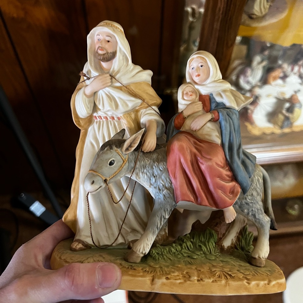 Nativity Scene Figurine with Donkey